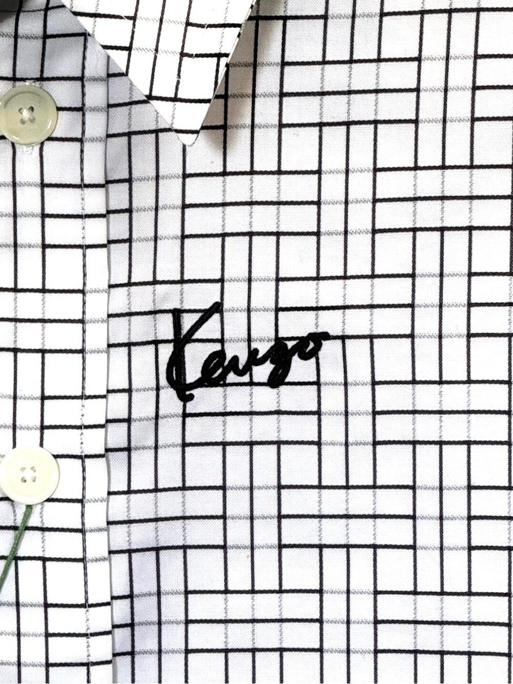 NWT KENZO Paris Oversized Jacquard Cotton Weave Overshirt S - Picture 6 of 12